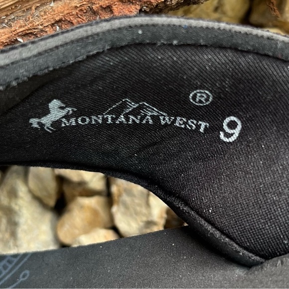 Montana West Women’s Turquoise Stone Concho Sandals Flip Flops Size: 9 - Picture 10 of 11